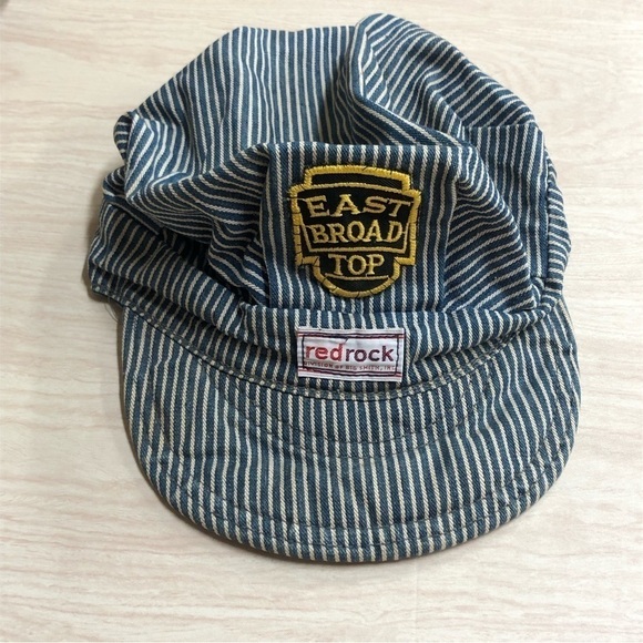 VTG Red Rock Big Smith East Broad Top Railroad Hat Engineer Conductor Train WORN - Picture 1 of 6